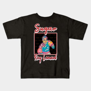 Sugar Ray Leonard Black Kids T-Shirt